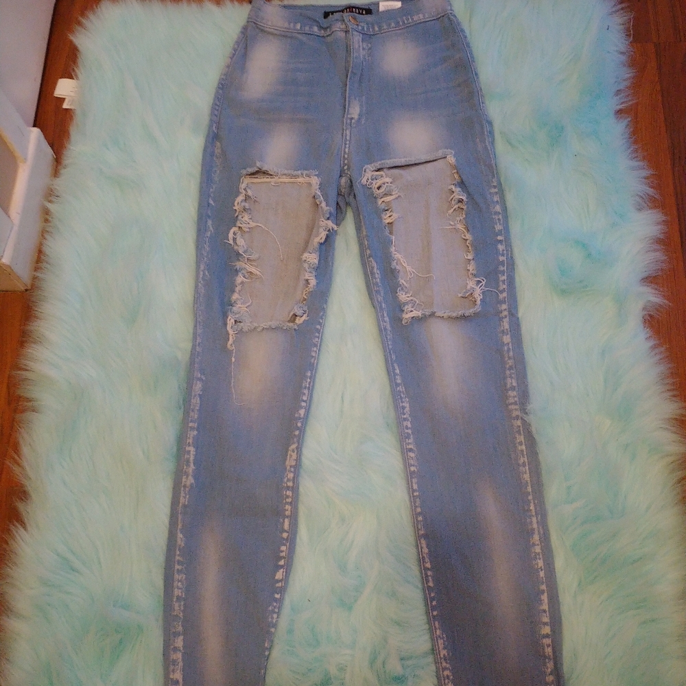 Fashion Nova Distressed Jeans